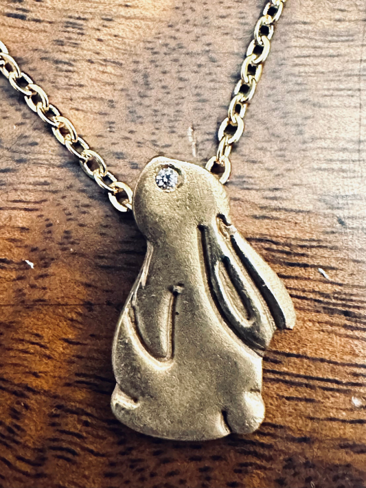 handmade_bronze_bunny_pendant_necklace_gold_chain