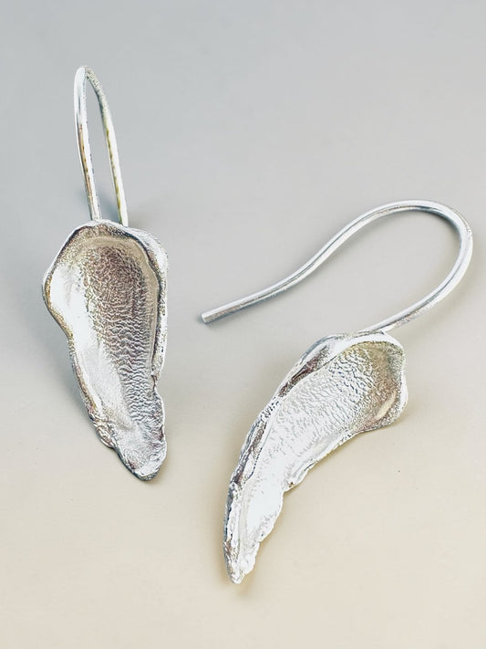 handcrafted_leaf_french_hook_earrings_sterling_silver