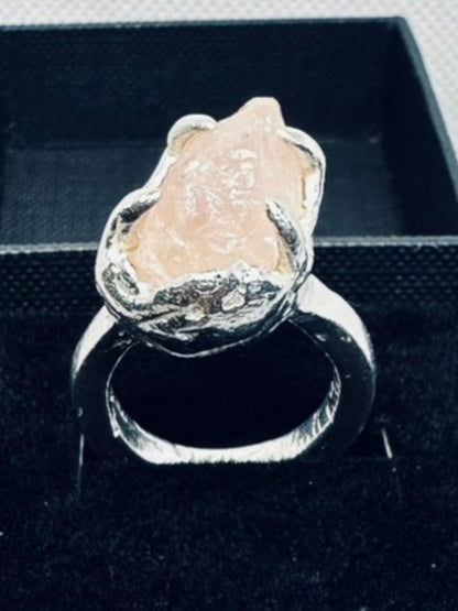 Recycled Sterling Silver - quartz ring