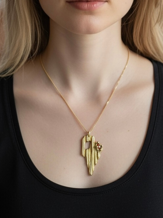 artisan_bronze_red_zirconia_pendant_gold_plated_necklace