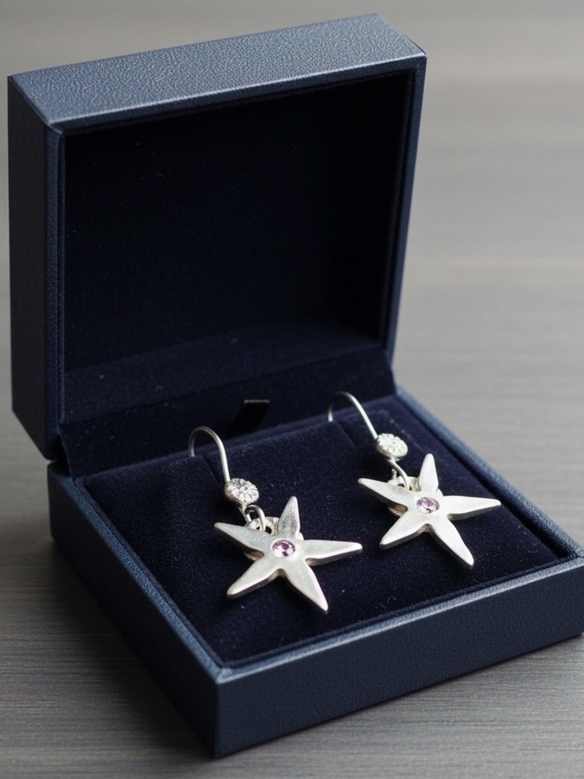 artisan_star_earrings_fine_silver_jewellery