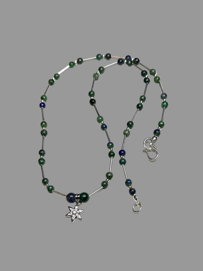 chrysocolla_star_pendant_necklace_sterling_silver