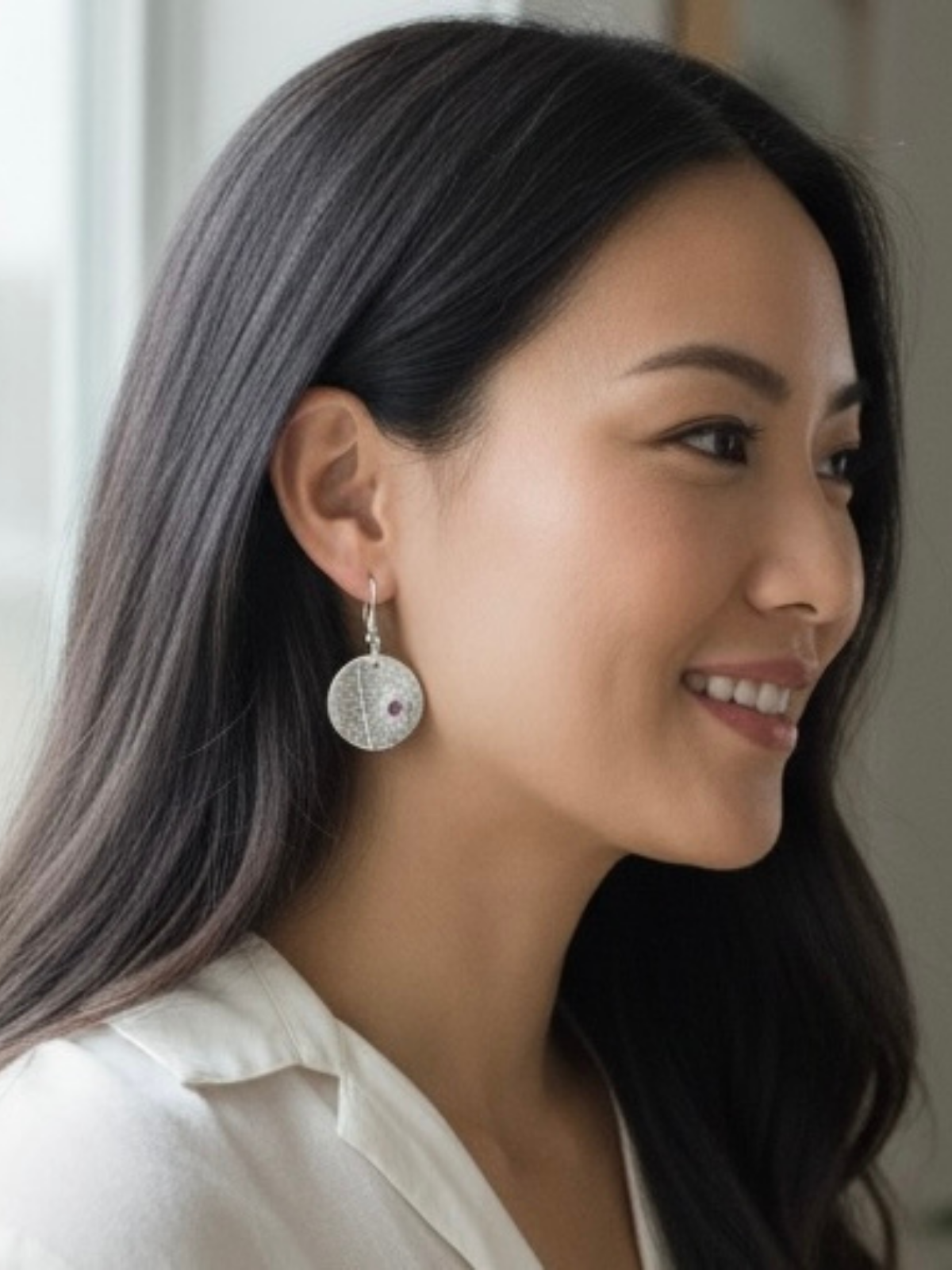 fine_silver_leaf_earrings_with_red_cubic_zirconia