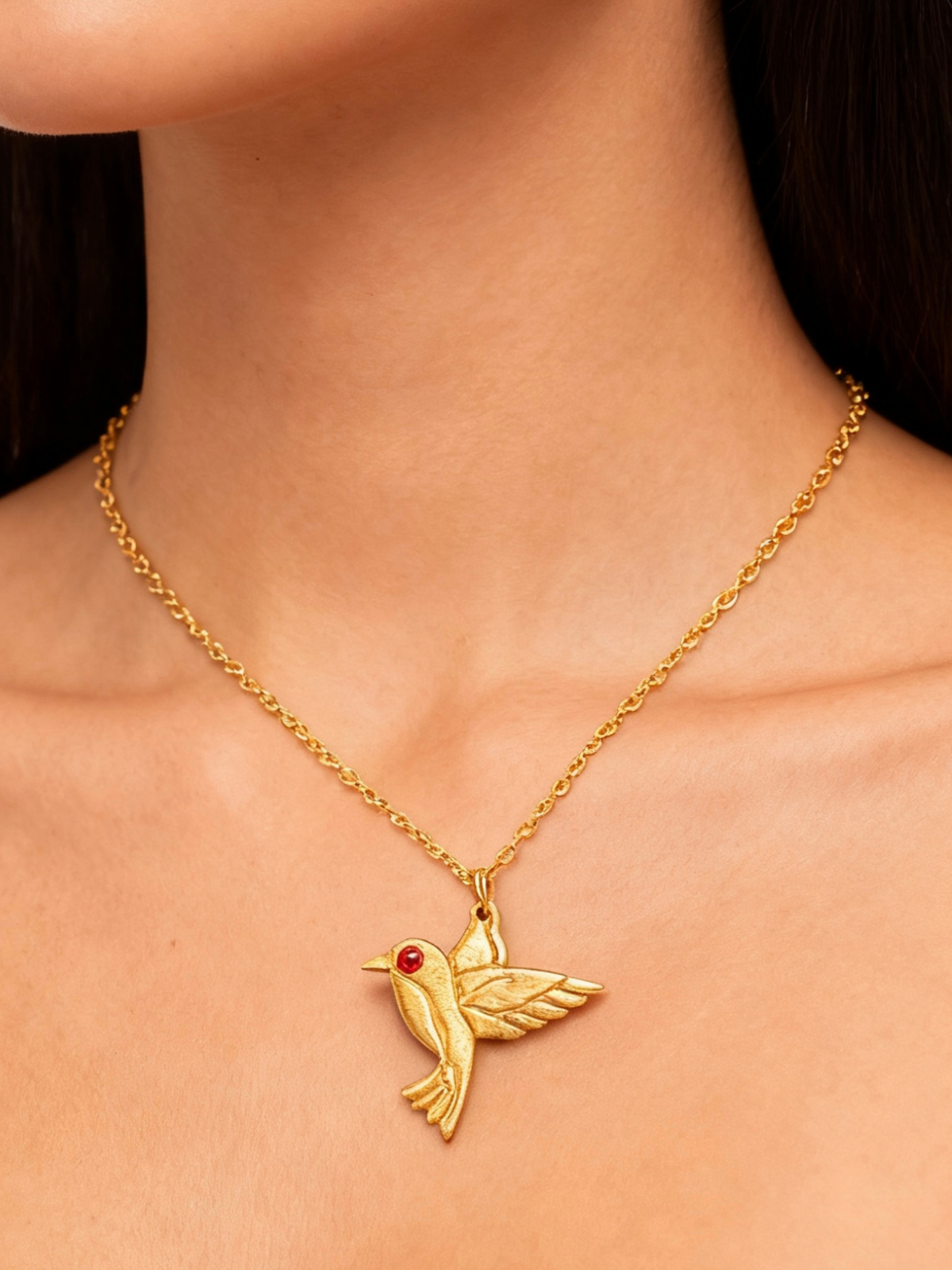 handcrafted_bronze_hummingbird_jewellery_set