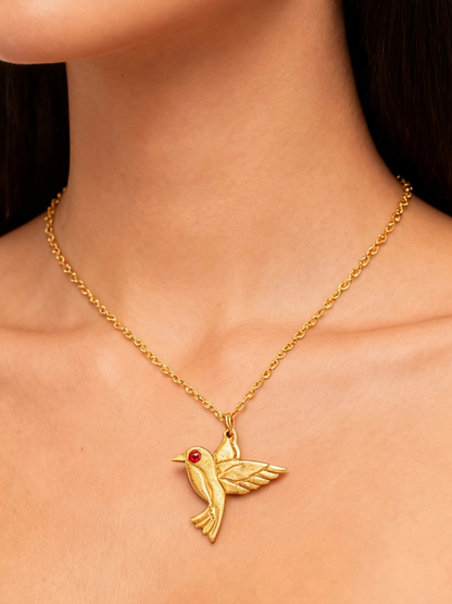 handcrafted_bronze_hummingbird_jewellery_set