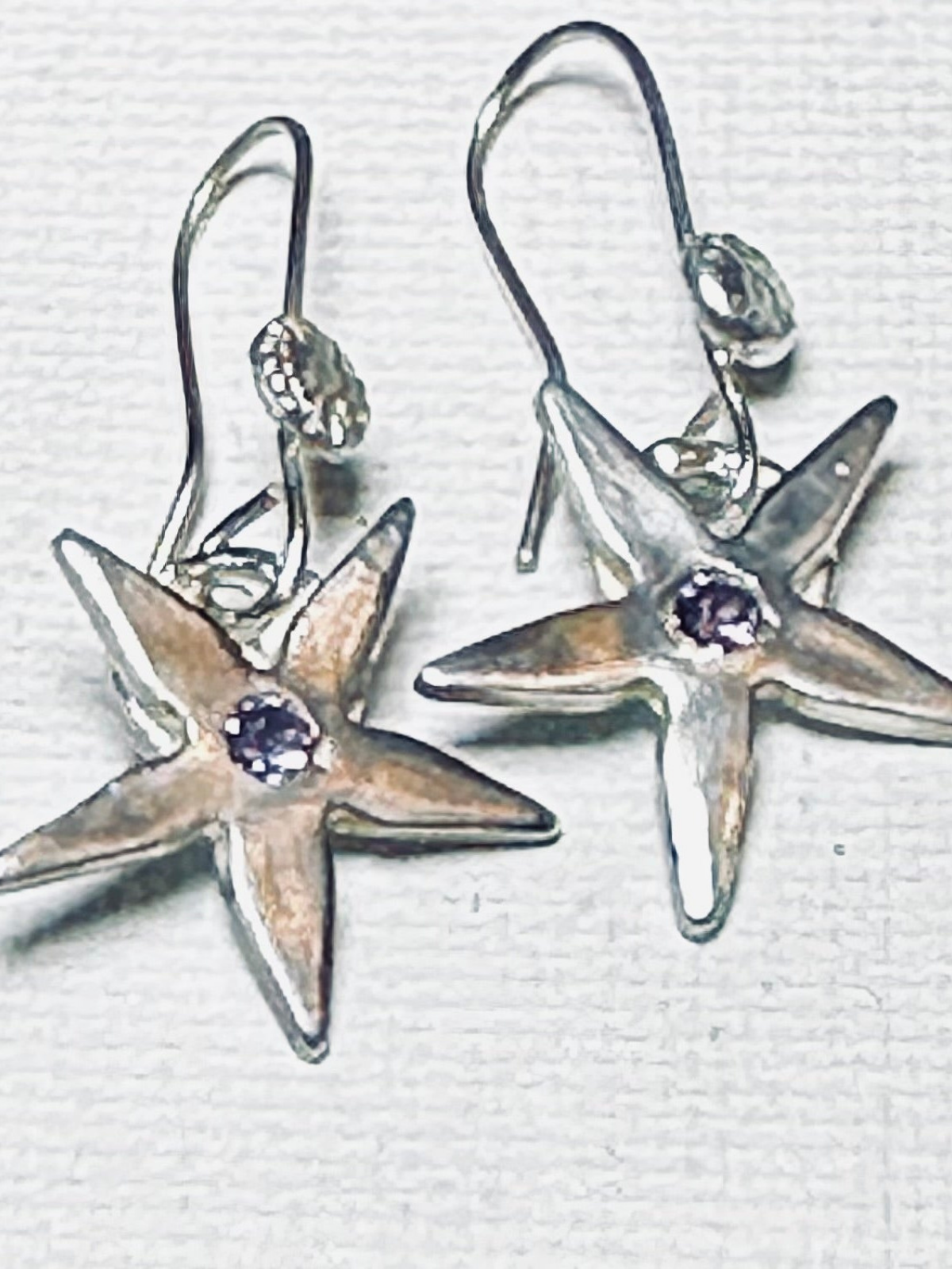 handmade_fine_silver_star_drop_earrings