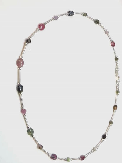 multi_colour_tourmaline_gemstone_necklace_sterling_silver