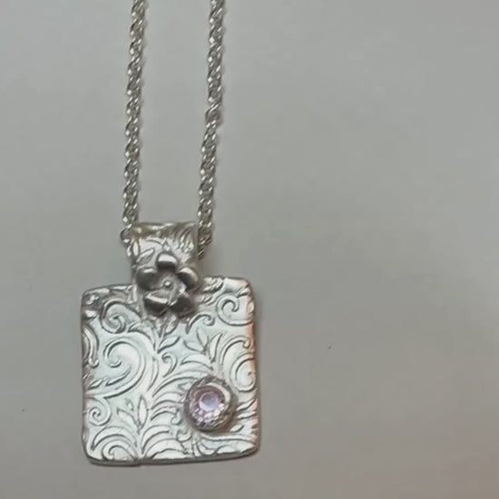artisan_pink_cubic_zirconia_textured_fine_silver_pendant