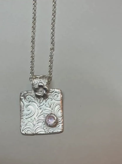 artisan_pink_cubic_zirconia_textured_fine_silver_pendant