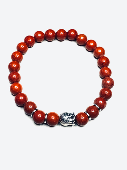 red_jasper_buddha_stretch_bracelet_unisex