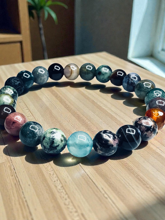unisex_multi_gemstone_beaded_stretch_bracelet
